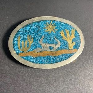 sterling silver belt buckle